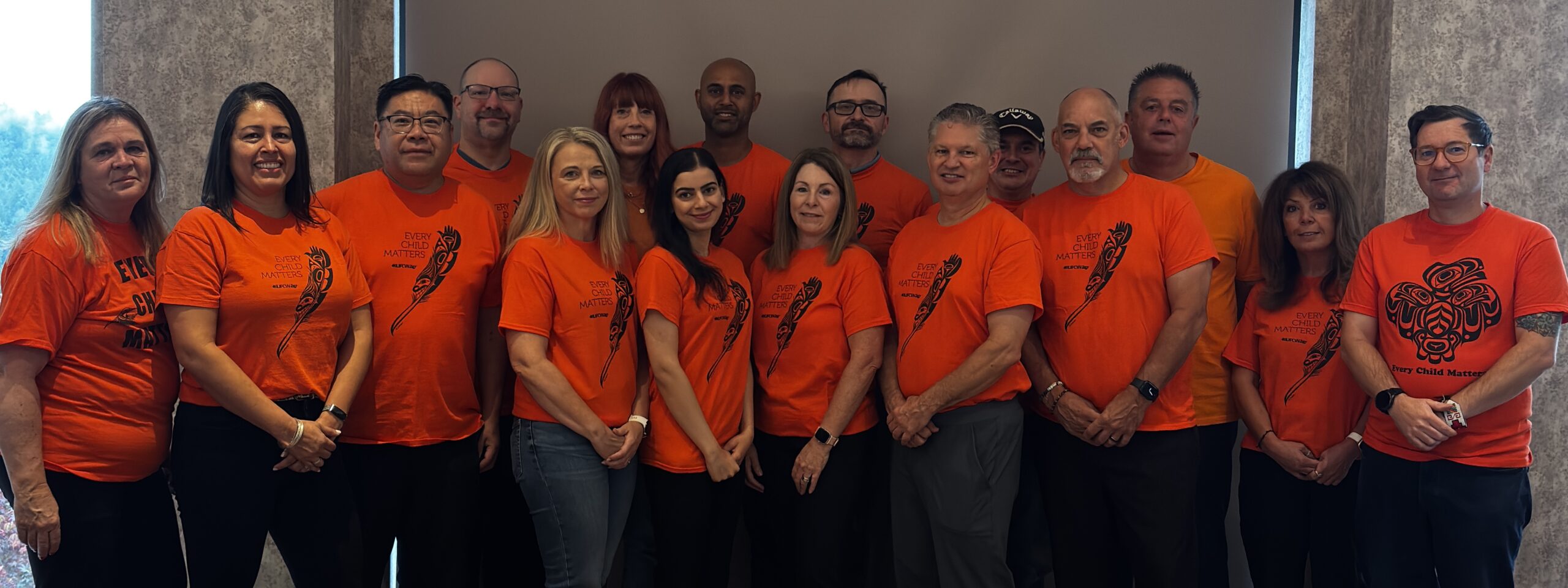 Barry Sawyer with UFCW Local 247 staff on NDTR